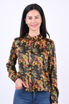 Camasa Dama Jacqueline De Yong Fifi Life L/s Short Black Golden